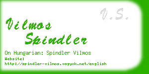 vilmos spindler business card